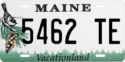 ME license plate 5462TE