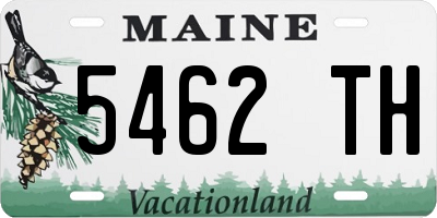 ME license plate 5462TH