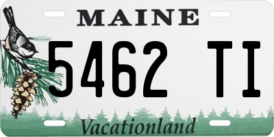 ME license plate 5462TI