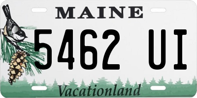 ME license plate 5462UI