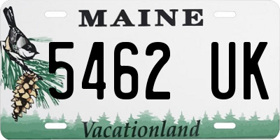 ME license plate 5462UK