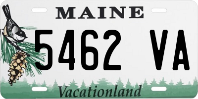 ME license plate 5462VA