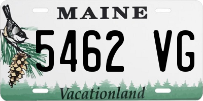 ME license plate 5462VG