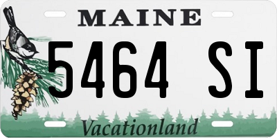 ME license plate 5464SI