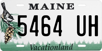 ME license plate 5464UH