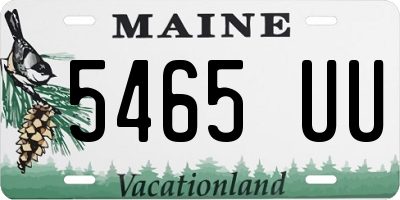 ME license plate 5465UU