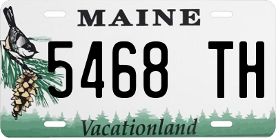 ME license plate 5468TH