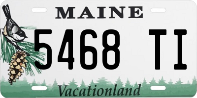 ME license plate 5468TI
