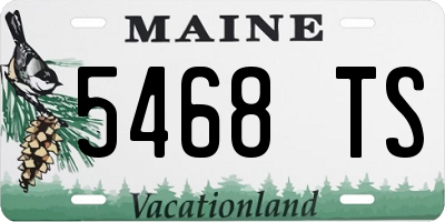 ME license plate 5468TS
