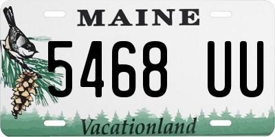 ME license plate 5468UU