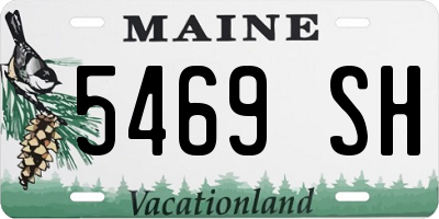ME license plate 5469SH