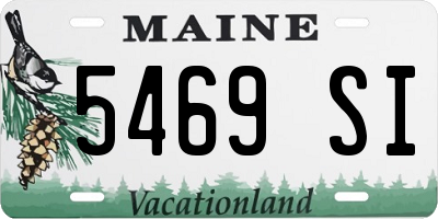 ME license plate 5469SI
