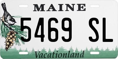 ME license plate 5469SL