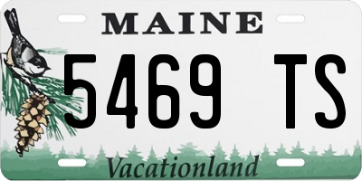 ME license plate 5469TS