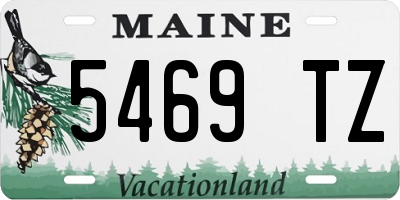 ME license plate 5469TZ