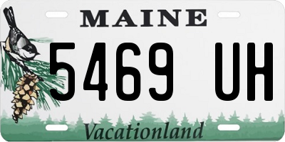 ME license plate 5469UH