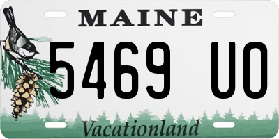 ME license plate 5469UO