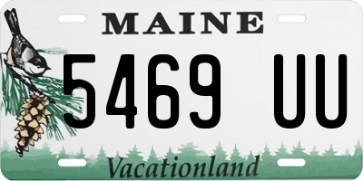 ME license plate 5469UU