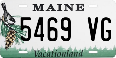 ME license plate 5469VG