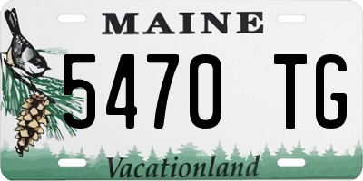 ME license plate 5470TG