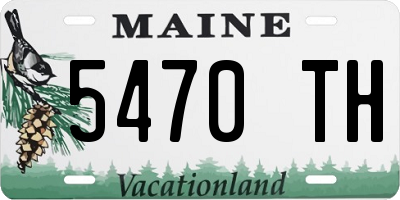 ME license plate 5470TH