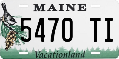 ME license plate 5470TI