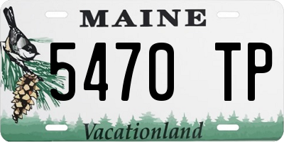 ME license plate 5470TP