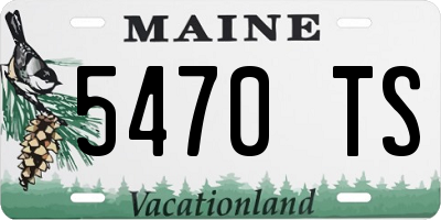 ME license plate 5470TS