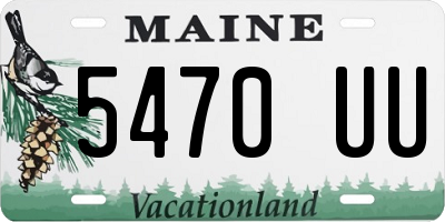 ME license plate 5470UU