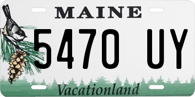 ME license plate 5470UY