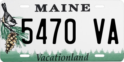 ME license plate 5470VA