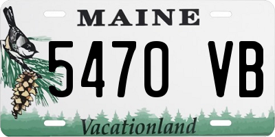 ME license plate 5470VB