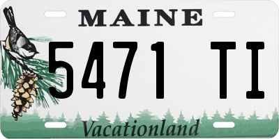 ME license plate 5471TI
