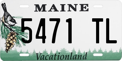 ME license plate 5471TL