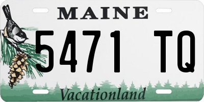 ME license plate 5471TQ