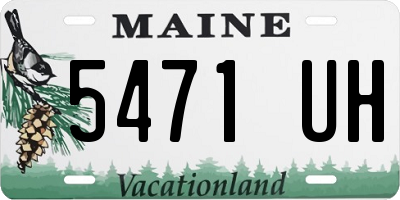 ME license plate 5471UH