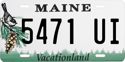 ME license plate 5471UI