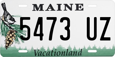 ME license plate 5473UZ