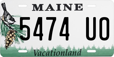 ME license plate 5474UO