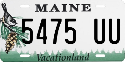 ME license plate 5475UU