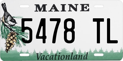 ME license plate 5478TL