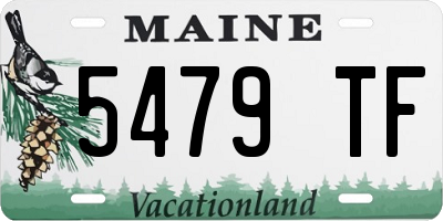 ME license plate 5479TF
