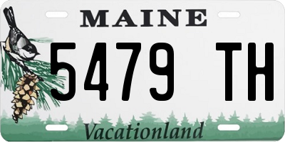 ME license plate 5479TH