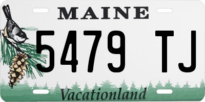 ME license plate 5479TJ