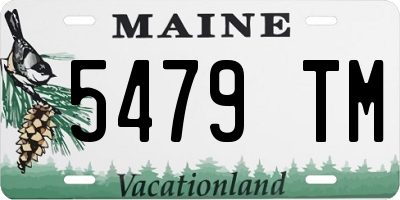 ME license plate 5479TM