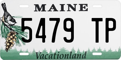 ME license plate 5479TP