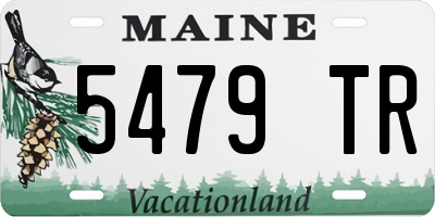 ME license plate 5479TR