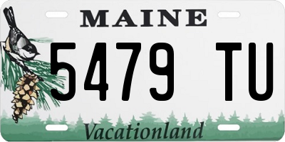 ME license plate 5479TU