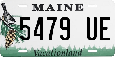 ME license plate 5479UE