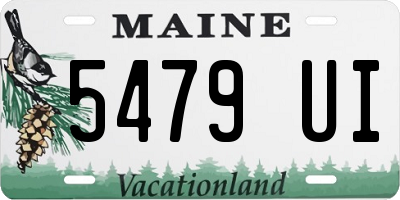 ME license plate 5479UI